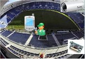 Stadium seating at the Rhein Neckar Arena.